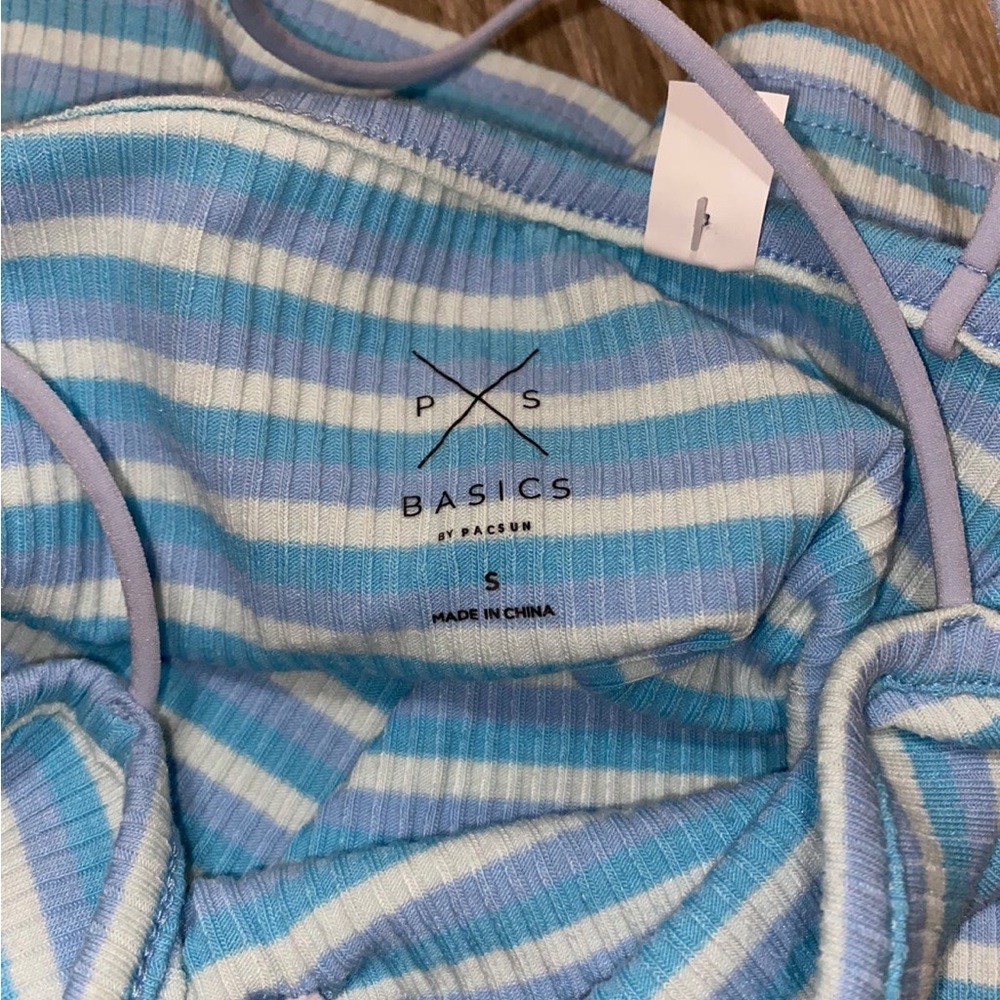 NWT Blue Striped Tank Top from Pacsun Size Small (S) - Picture 5 of 5